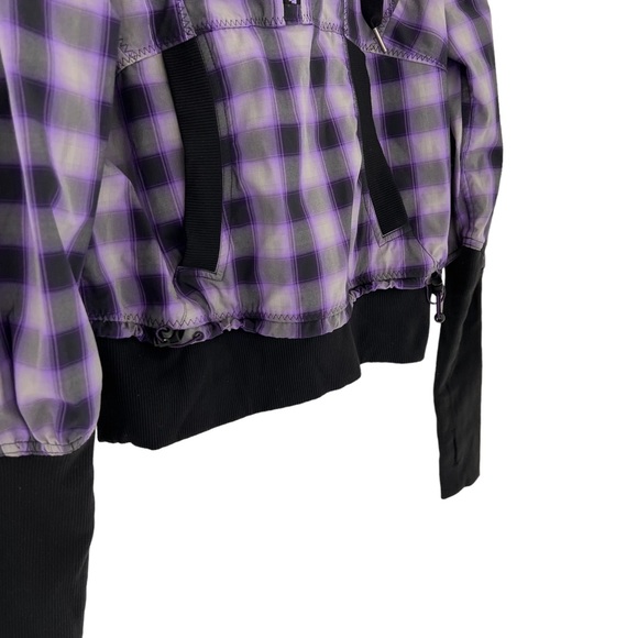 RARE: Lululemon Senorita Purple Plaid Pullover Reflection Hoodie Jacket Size 6 - Picture 5 of 11